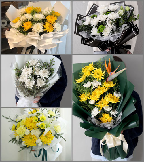 西藏阿里白事花束代送